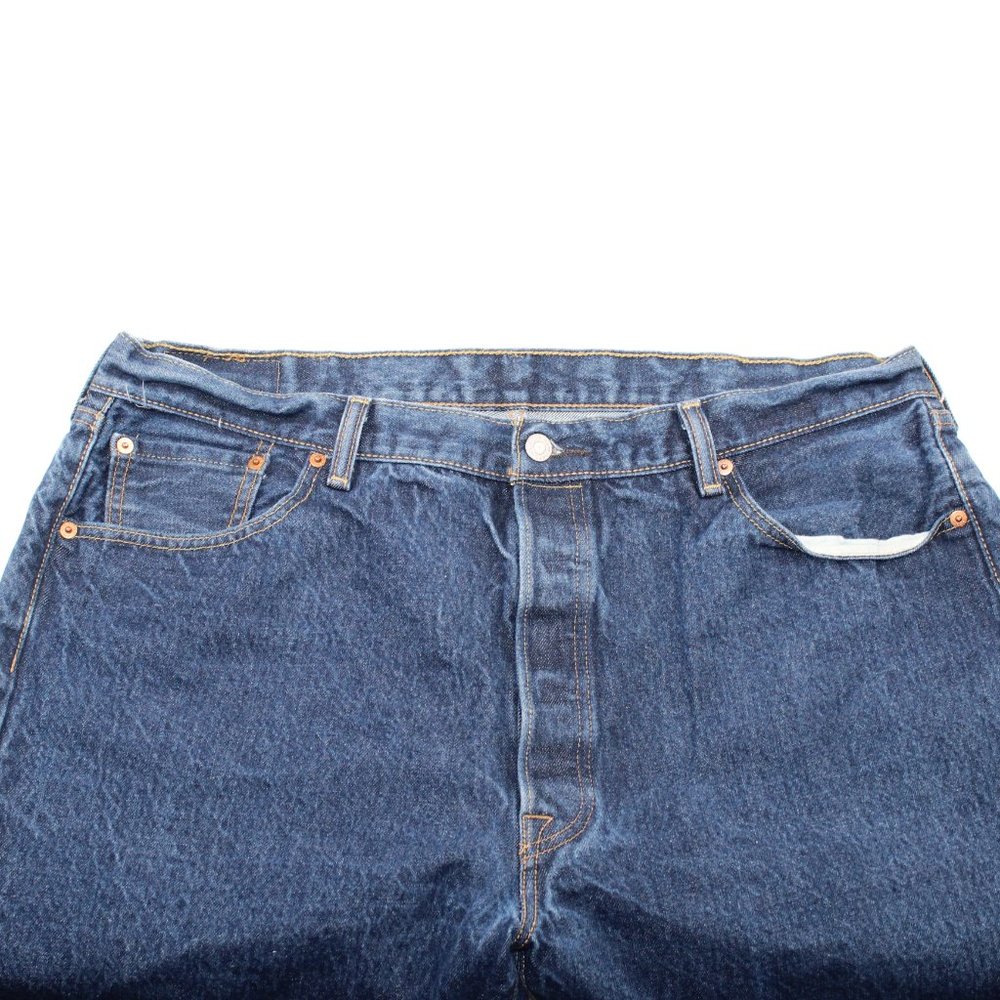 Vintage Levi's 501 Jeans 40 X 28 Blue Denim Medium Wash Straight Button Fly - Picture 6 of 12